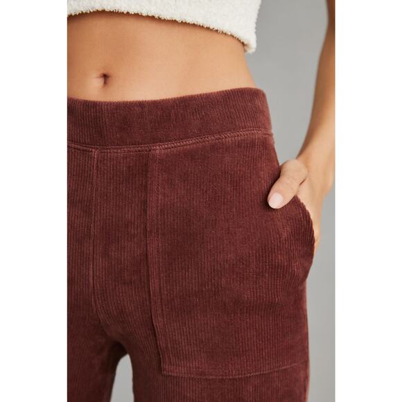 Daily Practice by Anthropologie Velour Corduroy Flare Trousers - New - Small - Picture 4 of 5